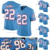 DeAndre Hopkins Derrick Henry Titans 2023 Oilers Shotback Jerseys Jeffery Simmons Treylon Burks Ryan Tannehill Steve McNair Kevin Byard Eddie George Earl