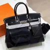 All handgjorda handväska designer tygväska retro mode canvas snabb läder mode casual resväska multifunktionell väska med premium presentförpackning