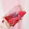 Sacs de soirée Ins Super Transparent Liquid Bag Female Diagonal Mini Square Box Clutch