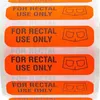 500st/parti för rektal användning endast klistermärken Vattentäta små etiketter 0,375 "x 1,5" fluorescerande rödblå permanent lim klistermärke för Amazon roliga gaggåvor
