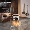 ブルーマシンコーヒースクープ8gステンレススチールロングハンドルエスプレッソ測定スクープコーヒー豆スプーンバリスタ用