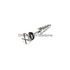 Stud Punk Vite Spike Orecchino Acciaio inossidabile Piercing Orecchini per le donne Uomini Hip Hop Puntura Moda Gioielli per il corpo Drop Delivery Ear Dhsqq