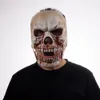 Horror Beweegbare Kaak Schedel Masker Bloedige Mond Skelet PVC Helm Spook Huis Decoratie Halloween Carnaval Party Kostuums Rekwisieten