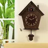 Настенные часы винтажные большие часы деревянная 3D гостиная кукушка маятник птица тихий таймер домашняя спальня дети Reloj Decor SC318
