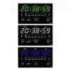 Wall Clocks Large Display Digital Clock With Date Time Week Indoor Temperature Precise Electronic Alarm For Bedroom Living Room