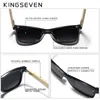 Óculos de sol KINGSEVEN 2023 Design de luxo vintage bambu feito à mão espelho polarizado moda óculos óculos caixa de madeira
