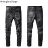 Paarse jeans herenjeans amiiri dames designer jeans voor hoge kwaliteit heren jeans broek jeans hiphop jeans motorfiets fiets coole stijl denim broek stervormig patroon