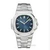 2020 orologio da uomo impermeabile orologi automatici 5711 cinturino in argento blu acciaio mens meccanico montre de luxe orologio da polso reloj hombr233S