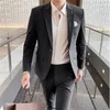 Men's Suits 4XL 5XL Wedding For Men Coat Pant Design Latest Homme Mariage Business Social Blazer Jacket Set 2 Pieces