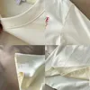 T-shirts pour hommes 290g poids de haute qualité Luo Yichun été nouvelle lettre d'amour colorée impression t-shirt à manches courtes pour hommes et femmes