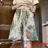 Shorts masculinos florais coreanos roupas de verão para homens meia manga basquete roupas masculinas streetwear 5XL 2023