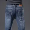 Männer Jeans 2022 Winter Herren Warme Dicke Regular Fit Jeans Stilvolle Lässige Blau Grau Fleece Denim Hosen Männliche Marke Hosen Kleidung L230724