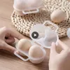 Storage Bottles Mini Durable Egg Holders 2 Grids Container Kitchen Organizer Plastic Dispenser Transparent Box Est