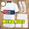 Adultes Kids 23 24 psgs mbappe soccer maillots 2023 2024 Di Maria Wijnaldum Sergio Ramos Hakimi Maillots Kit de foot