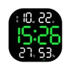 Orologi da parete Orologio digitale a LED Grande schermo Temperatura Data Display del giorno Conto alla rovescia Arredamento elettronico della sala da pranzo con telecomando
