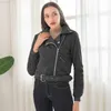 Giacche da donna Giacche basic da donna Cappotti 2019 Giacca invernale calda da donna Slim Zipper Donna Femme Outwear Cappotti taglie forti Giacche da moto 3XL L230724