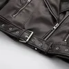 Women's Jackets PU Faux Leather Jacket For Women Fashion Vintage Zipper Bomber Girl Windbreak Moto Biker Coat In Outerwears Streewear