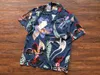 Camisetas para hombre 23SS de alta calidad Wacko Maria Hawaii Beach Casual manga corta solapa hombres mujeres flores estampado completo Techwear