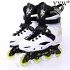 Inline Roller Skates Inline Roller Skates Shoes 4 Wheels Skating Professional High Slalom Speed Road Show Sneakers Rollers Skating Shoes Patines HKD230720