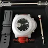 VS Factory Mens Watch VSF 44mm 1950 GMT PAM88 PAM00088 Power Reserve Leather Bands Luminova Watches OP VIII MOVIENCIAL AU256V