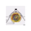 Collane con ciondolo Nuovo fiore della vita Collana Om Yoga Chakra Mandala Geometria sacra Pendenti Cabochon in vetro Catena Gioielli donna Drop Dhohx