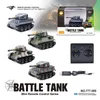 Carro elétrico RC controle remoto pequeno tanque ultrapequeno mini rastreador RC condução veículo blindado tigre carruagem militar offroad presentes para crianças 230724