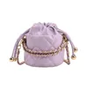 Mini Lingge Chain Cute Bucket Key Bag 2023 Spring/Summer New Fashion Shoulder