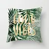 Подушка на подушках тропические листья