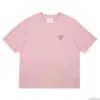 Spring Designers Amis Classic Paris Shirit Heart 2023ss Tinta unita Big Love Girocollo T-shirt manica corta per uomo e Gckw