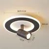 Plafoniere Camera da letto nordica Guardaroba Led Luce Creativa Rotante Corridoio Corridoio Corridoio Apparecchio per interni