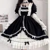 Abiti casual Corea Lolita Cosplay Kawaii Y2K Bow Dress Summer Vintage French Elegant Party Dreeses Donna Sweet Cute Fashion Fariy