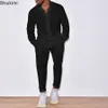 Men S Tracksuits 2023 Casual Long Sleeve Shirt and Pants Set Men Solid Cotton Linen Tops Leisure Tees Byxor passar Fashion Tracksuit Male 230724