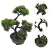 Objetos decorativos Figuritas Bonsai falso Pequeño mini árbol Adornos artificiales Decorativos al aire libre Plantas de imitación Baño Decorar Hogar Interior L230724