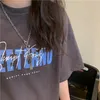 レディースTシャツの女性Tシャツ楽しいプリント半袖Tシャツの女性カジュアルルーズファッション女性ブラウスストリートウェアY2K服トップ230724