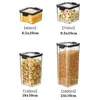 Storage Bottles Food Container Refrigerator Noodle Box Granary Transparent Sealed Can With Lid Bottle Kitchen Snack