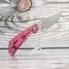 EVIL EYES Custom PT Folding Knife Beautiful Anodized Titanium Handle High Hardness CPM 20CV Blade Outdoor Equipment Tactical Pocket EDC Camping Survival Tools