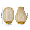 Vase GoldenWireFrame Vase Plant Modern Restaurants Descoration Gift GXMA