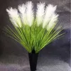 Objets décoratifs Figurines 33 '' 5 têtes d'herbe de pampa Grand jonc artificiel Herbe de pampa séchée Herbe de pampa pour remplissage de vase Ferme Maison Décoration de mariage L230724