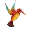 Caschetti per gioielli Hummingbird Wind Chime Iron Iron Convesso convesso dipinto in vetro dipinto Creative Casa a campana