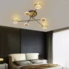 Chandeliers Lights Gold Frame Aluminum For Living Dining Room Bedroom Modern LED Lamp Indoor Decoing Fixtures AC90-260V