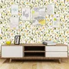 Fonds d'écran Peel And Stick Daisy Wallpaper Aquarelle Tournesol Floral Contact Papier Amovible Pour Chambre Meubles Cabinet Étagère