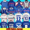 ZIDANE 1998 Retro version soccer jersey 96 98 02 04 06 ZIDANE HENRY REZEGUET MAILLOT De FOOT Soccer shirt 2000 Home Trezeguet football uniform