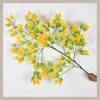 Dekorativa blommor 135cm6 gaffel Simulering Banyan lämnar Red Maple Ginkgo Engineering Branches Garden Garden