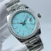 Ladies Watch Fully Automatic Mechanical Watches 36mm diamond watch Stainless Steel Strap Diamond WristWatch Waterproof Design Montre de luxe WristWatches Gift