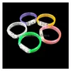 Other Bracelets Fashion Mticolor Led Flashing Bracelet Light Up Acrylic Bangle For Party Bar Halloween Chiristmas Dance Gift Drop Delivery J