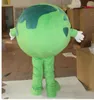 Performance Green World Earth Mascot Costumes Halloween Fancy Party Dress Cartoon Character Carnival Xmas Easter Advertising Birthday Party Costume Outfit