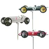 Garden Decorations Rotating Outdoor Decorative Windmill Metal Weather Vane Garden Pinwheel Garden Decoration Car Racer Windmill 230721