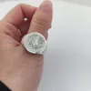 Полосовые кольца индивидуальное вырезанное 17 -миллиметровое циркулярное кольцо с гравированным фирменным кольцом персонализированное гравированное буква