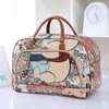 Duffel Bag Travel Fashion Pu Leather Large Capacity Waterproof Print Bagage Duffle Bag Casual PT1083 230724