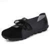 Elbise Ayakkabı 2023 Bahar Kadın Oxford Ayakkabı Balerin Flats Ayakkabı Kadın Gerçek Deri Ayakkabıları Mokasenler Dantel Yukarı Somarlar Beyaz Bayanlar Ayakkabı L230724